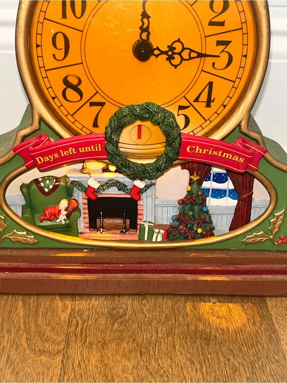 AVON 2007 ADVENT CLOCK: Musical Lights • Countdown Days Left Until Christmas